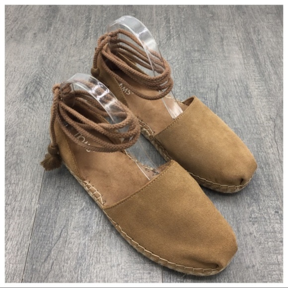 Toms Tan Suede Espadrille Sandals - Picture 3 of 3